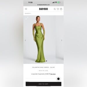 BABYBOO Olive Maxi Dress